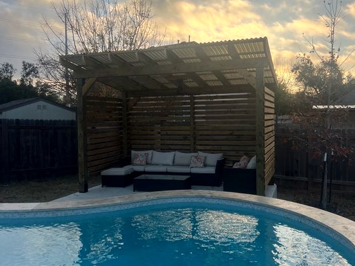 Patio With Pool View