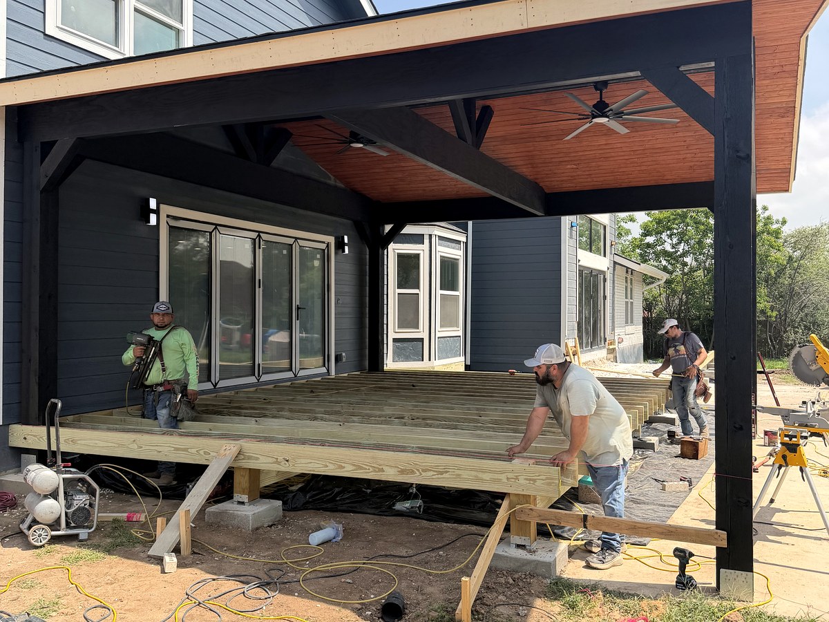 Covered Patio With Fan