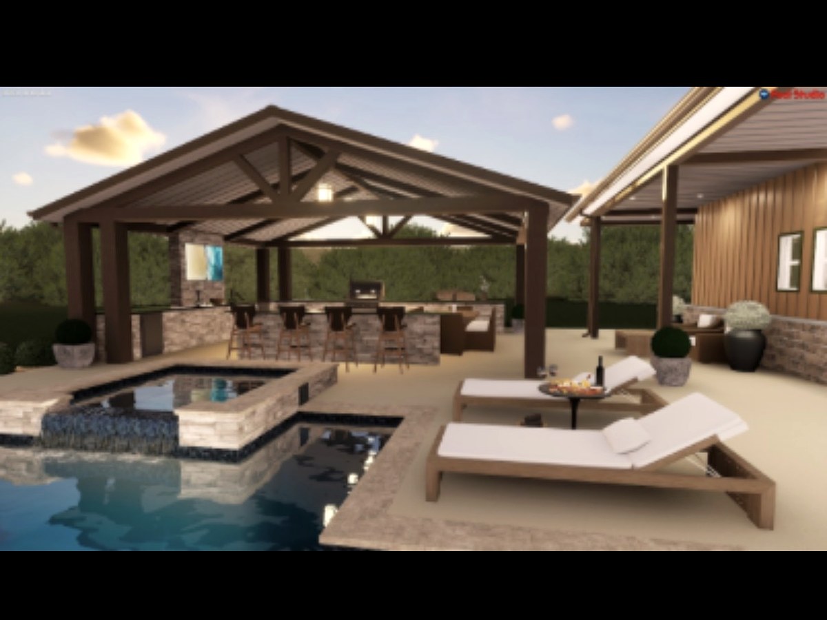 Patio With Outdoor Kitchen