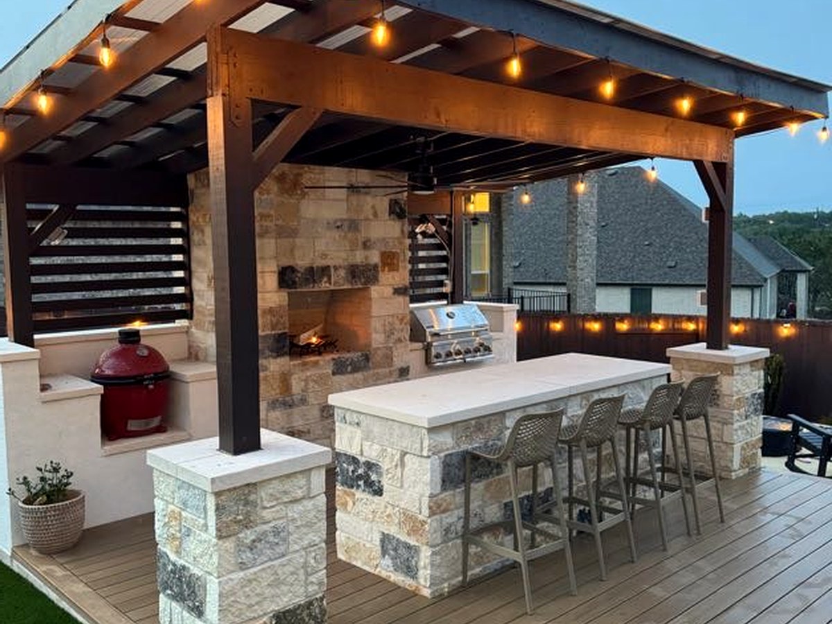 Patio With String Lights